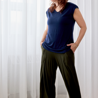 Pantalon gaucho - romarin