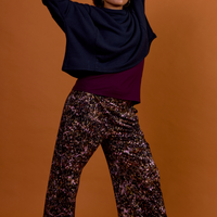 Pantalon large à plis creux - lueurs