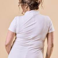 Polo à manches courtes - ivoire