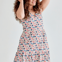 Robe à fronces - floraison