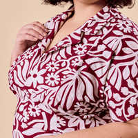 Robe midi à col chemise - camélia