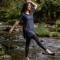 Tunique longue ultradouce - acier