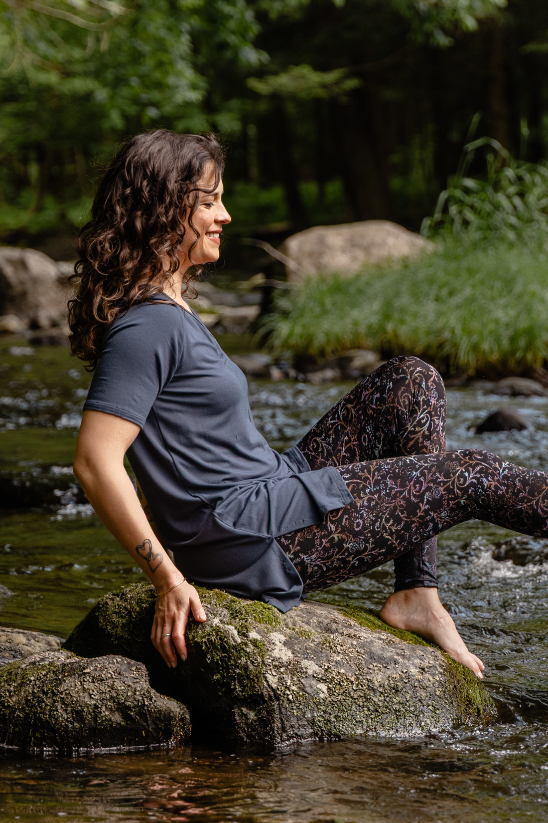 Tunique longue ultradouce - acier