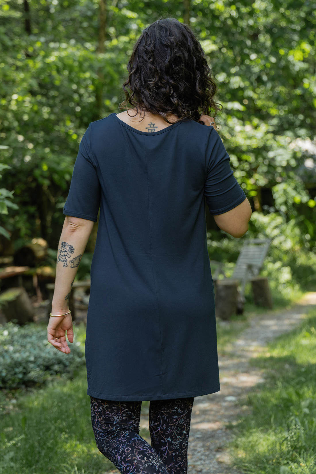 Tunique longue ultradouce - acier