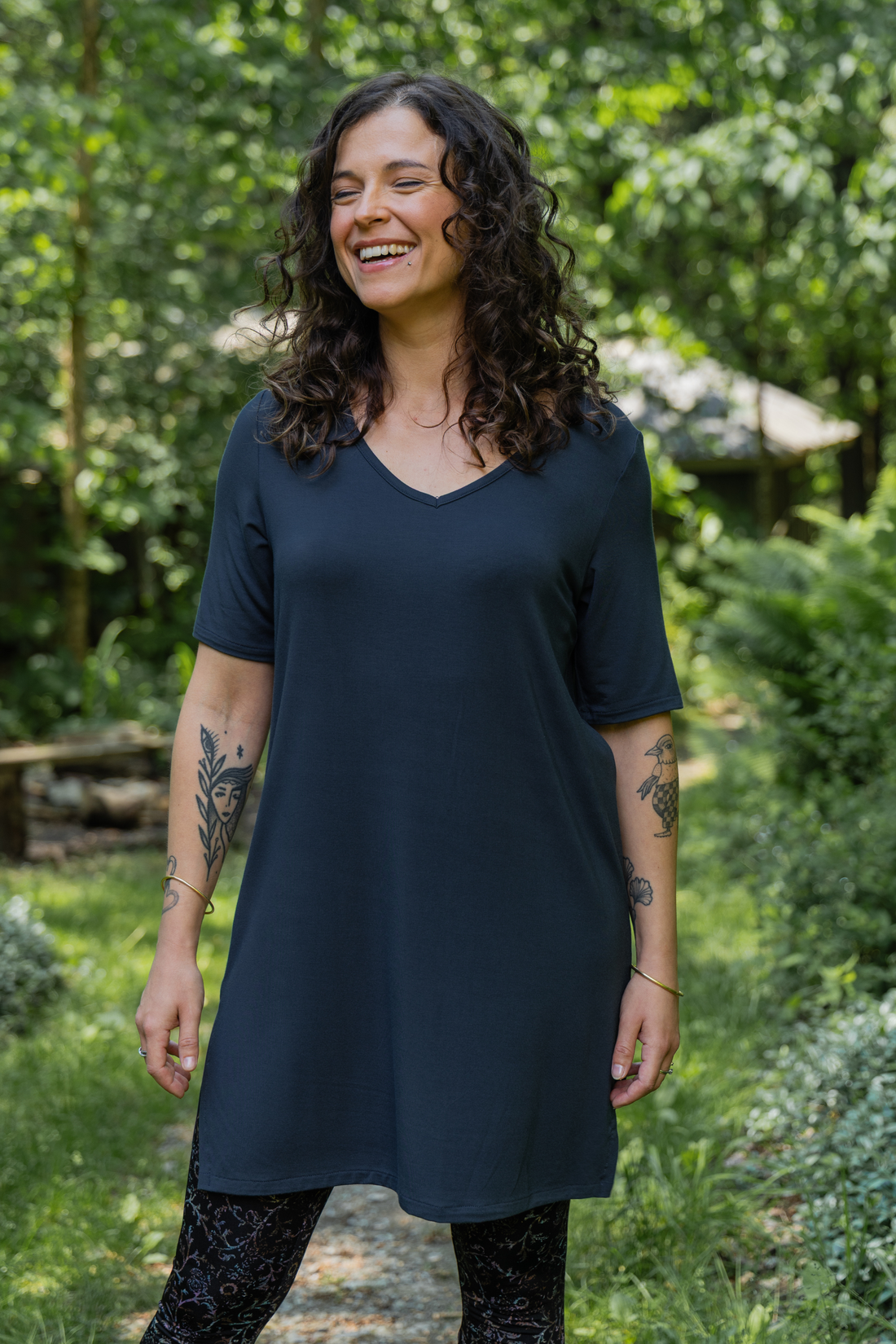 Tunique longue ultradouce - acier