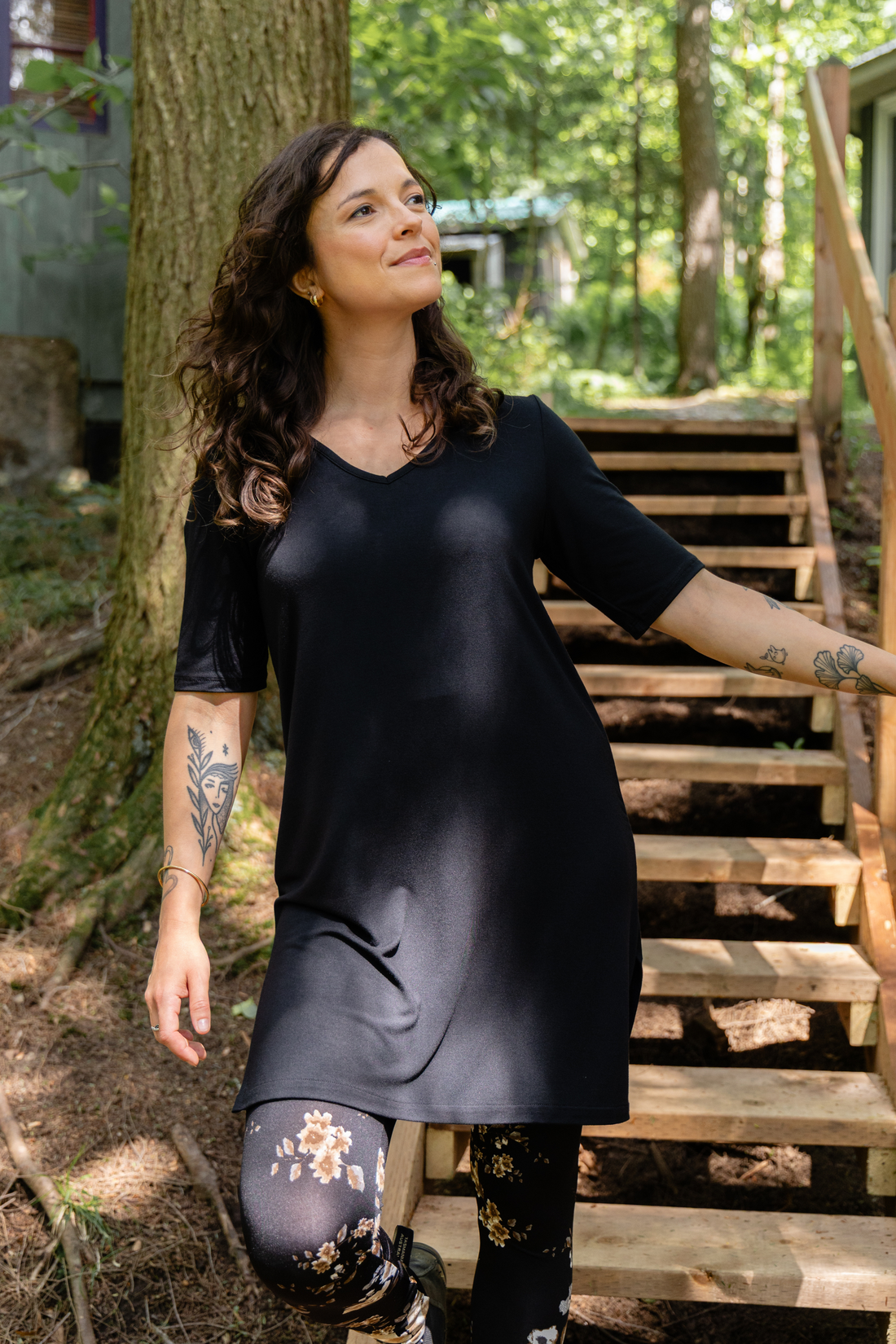 Tunique longue ultradouce - noir