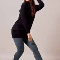 Tunique à capuchon - noir