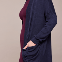 Veste cocon - marine