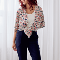 Veste kimono - floraison