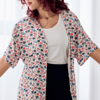 Veste kimono - floraison