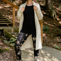 Veste réconfortante maille torsadée - crème