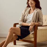 Veston effet lin - sable