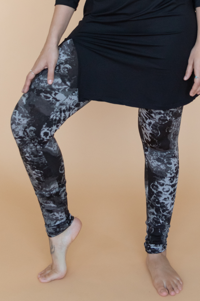 Legging encre de Chine Confortable et fait au Quebec XXS a 4X