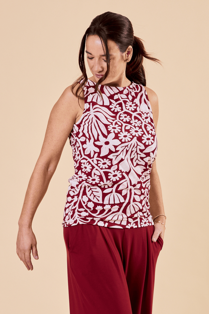 Camisole élégante camélia