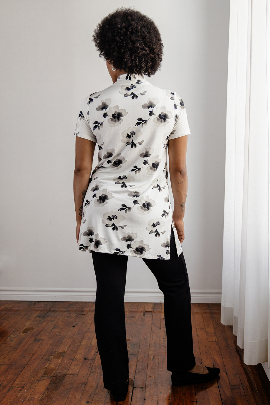 Tunique lavallière - pensées