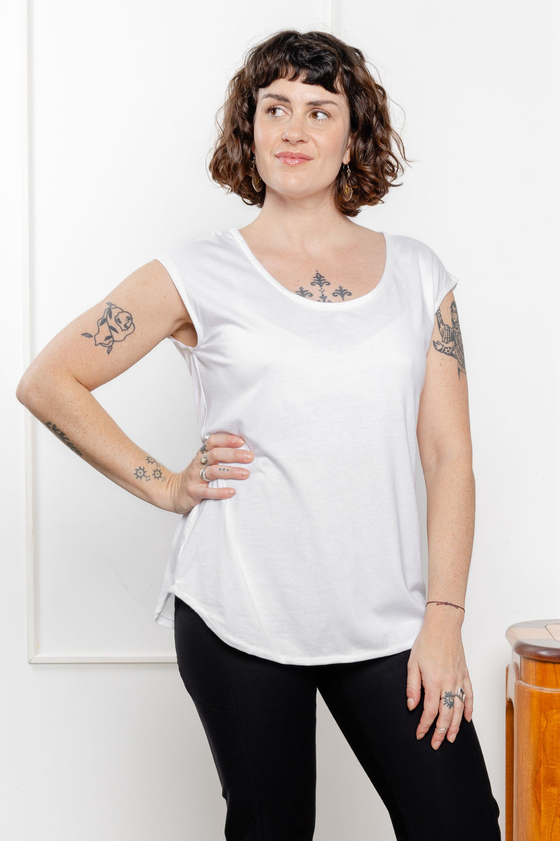 Haut sans manches - blanc doux