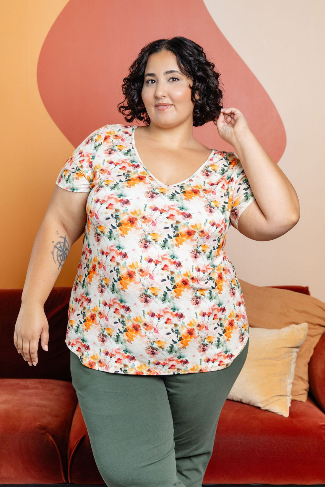 Haut col V - vivacité