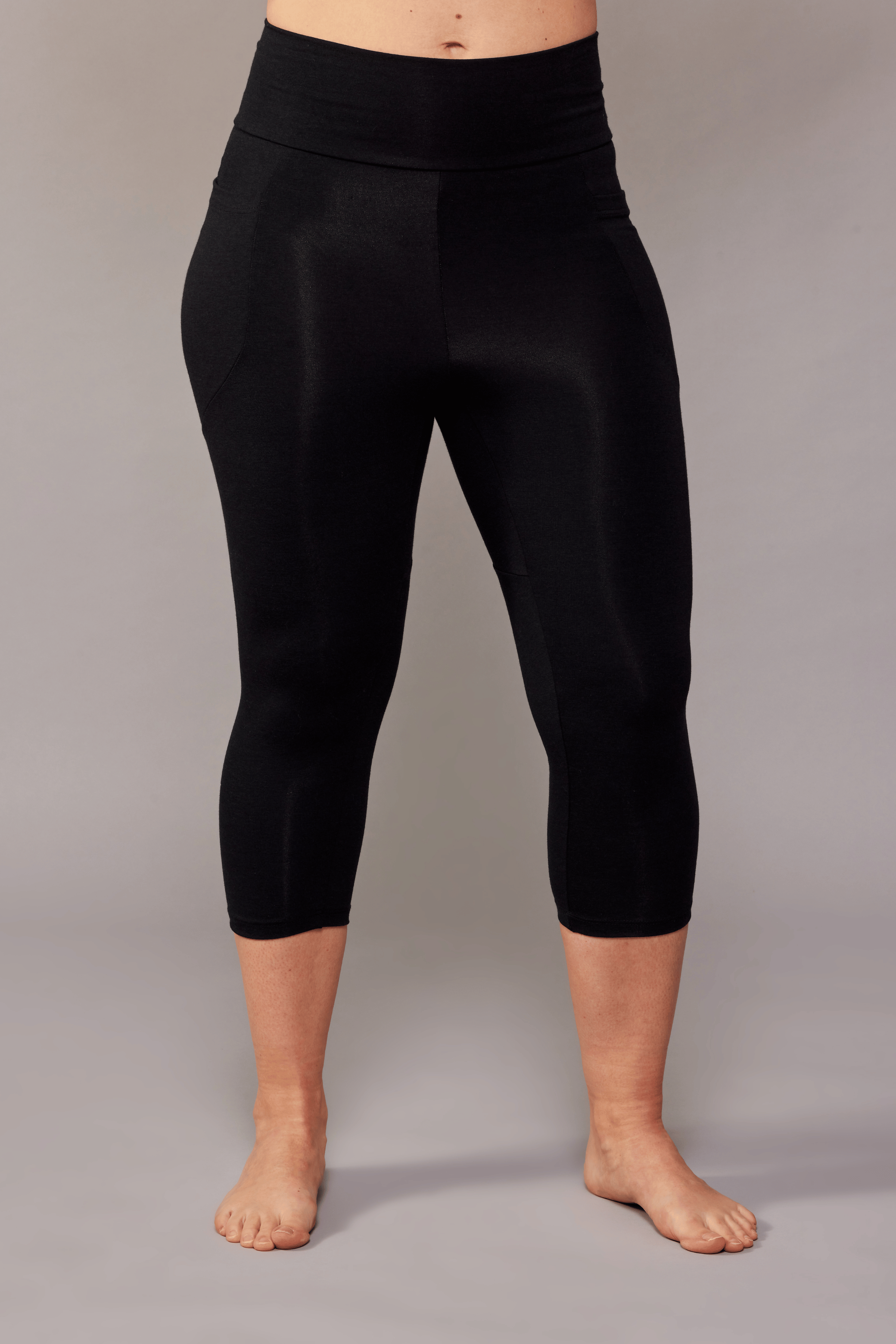 Legging capri naturel - noir