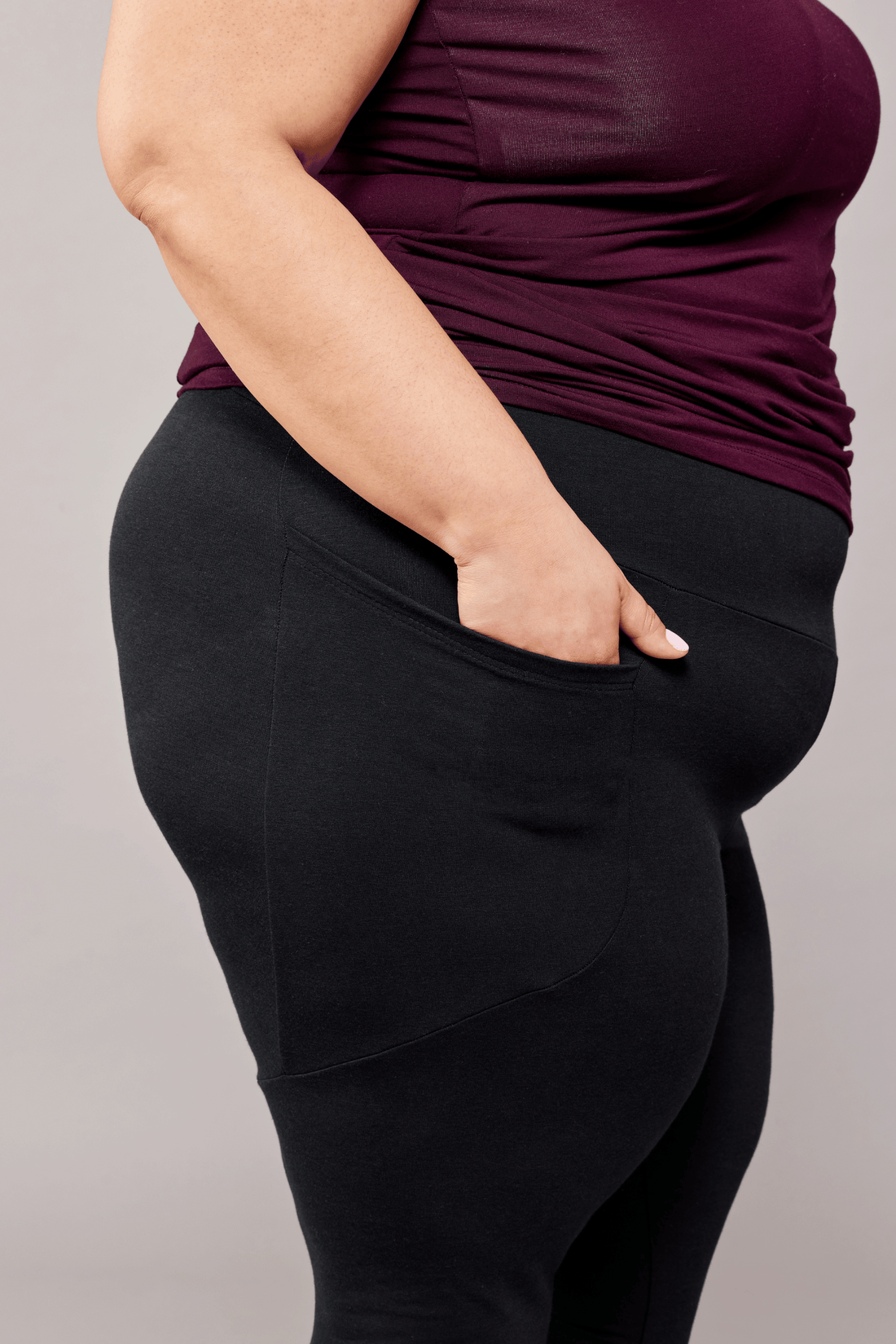 Legging naturel - noir