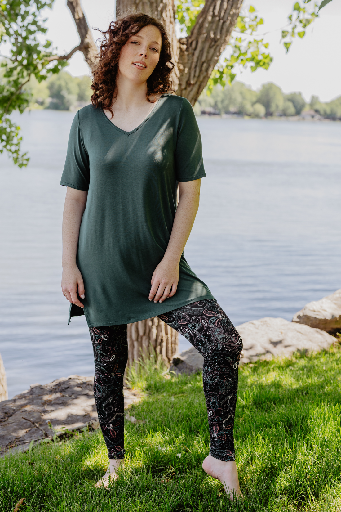 Legging à motifs - rosée