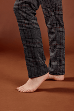 Pantalon à carreaux avec poches