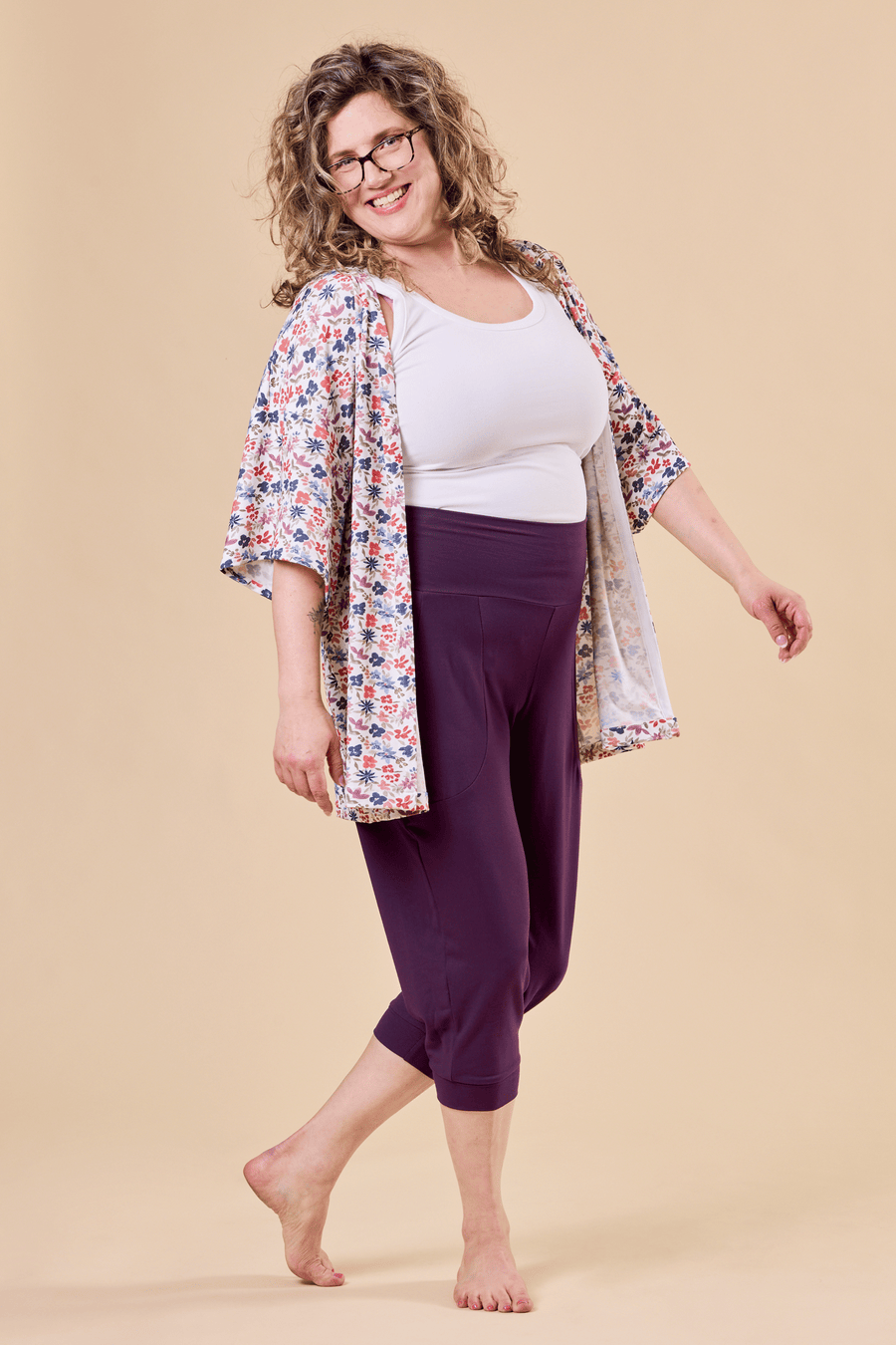 Jogger capri améthyste