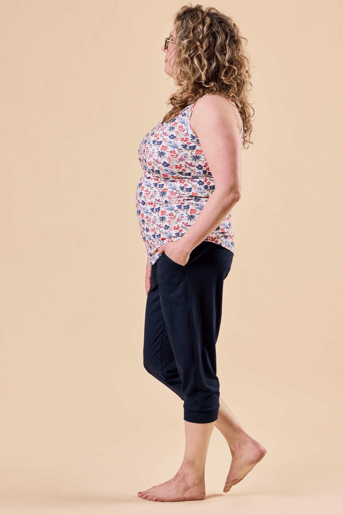 Jogger capri marine