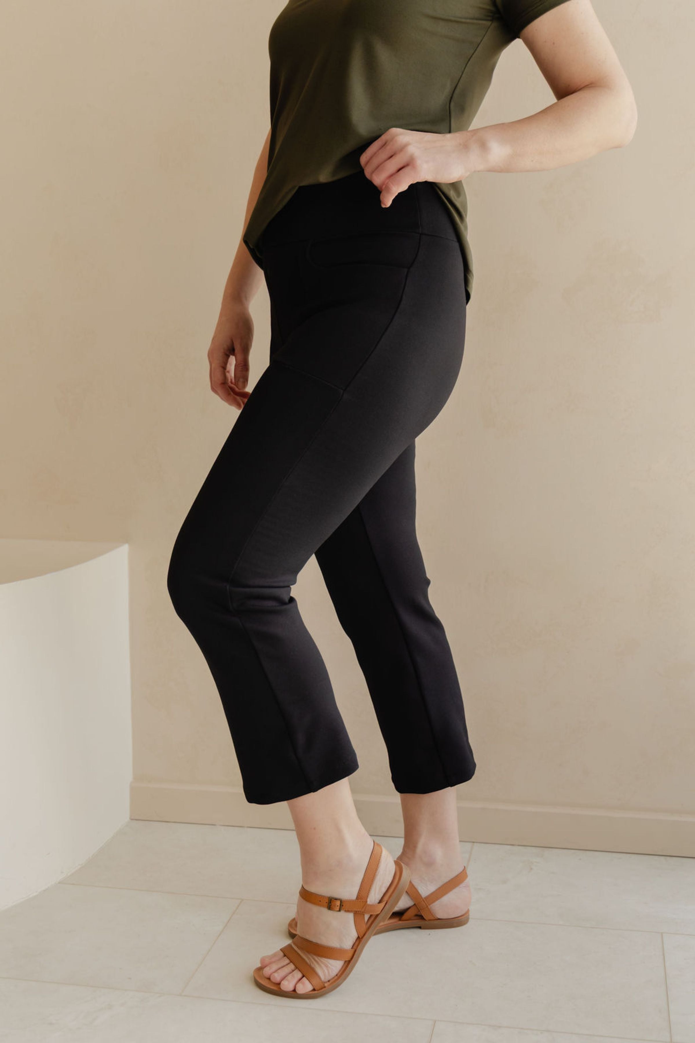 Pantalon habillé 3/4 - noir