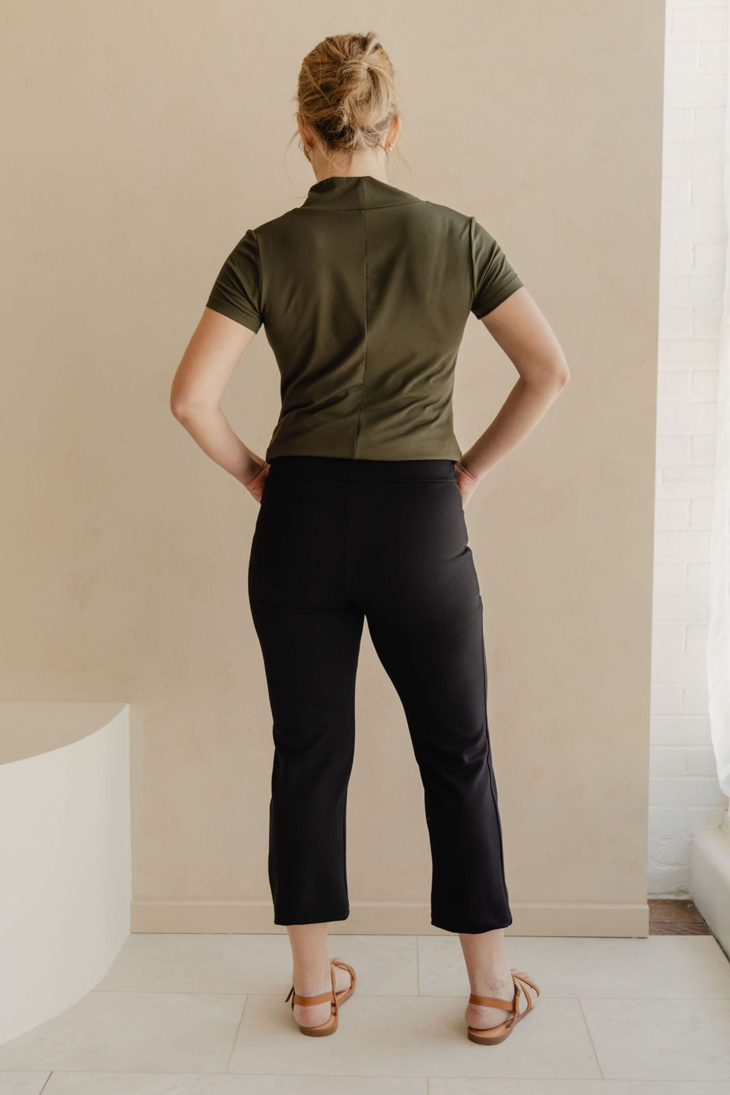 Pantalon habillé 3/4 - noir