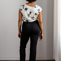 Pantalon habillé avec poches jambe droite - noir