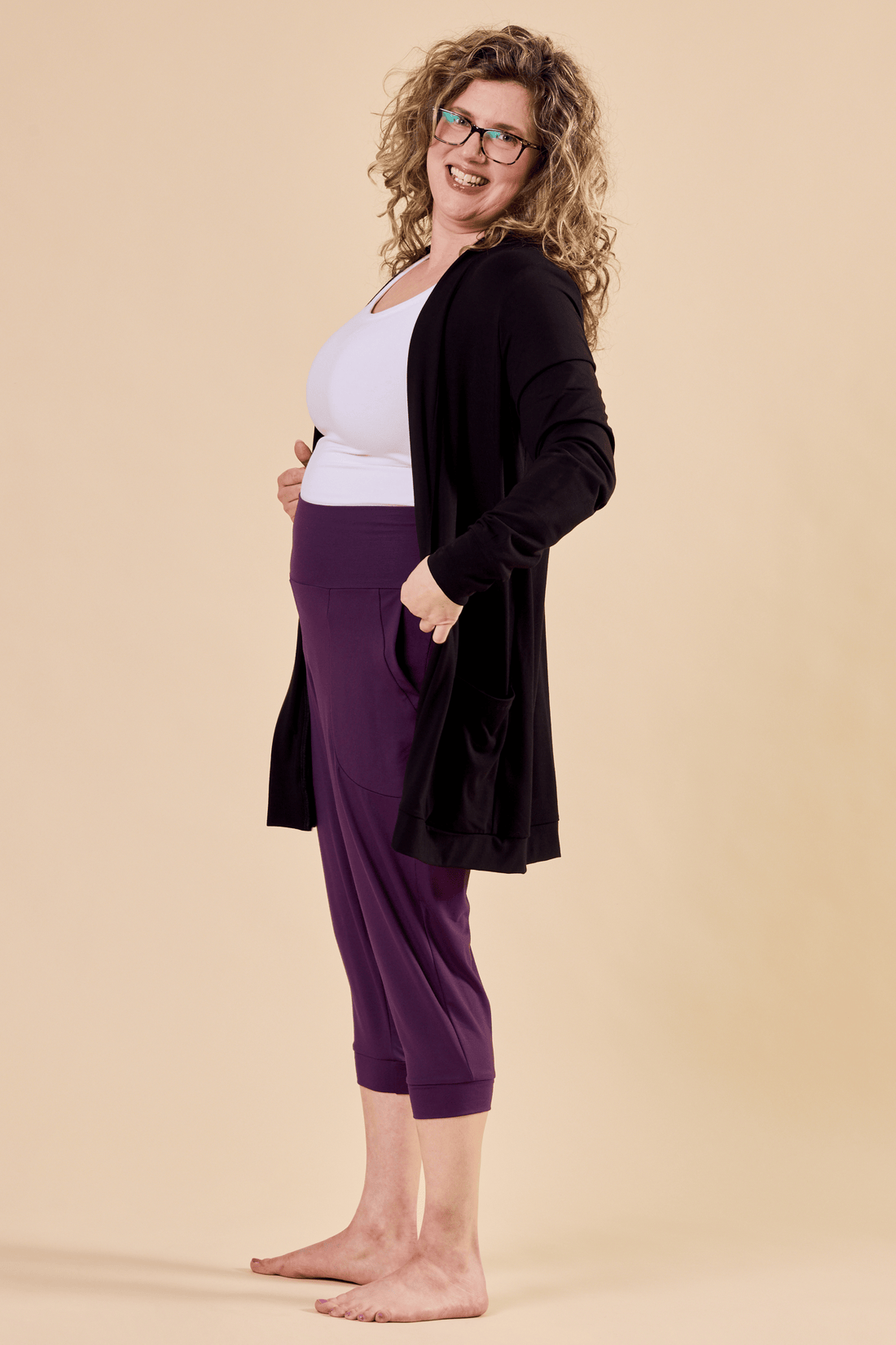 Veste légère avec poches noire