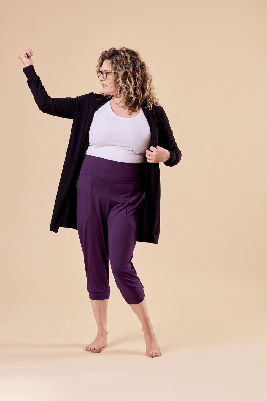 Veste légère avec poches noire