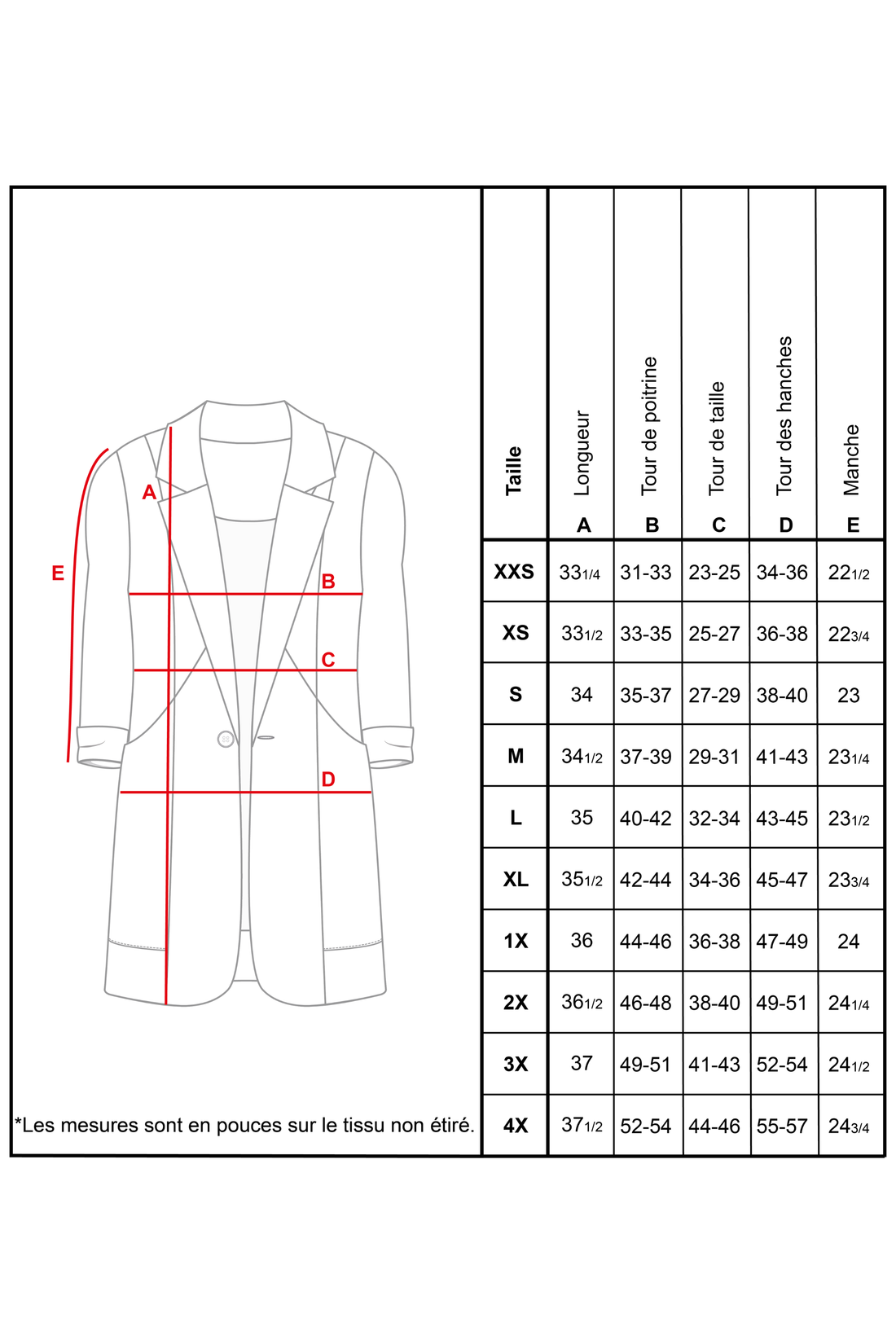 Veston long style redingote