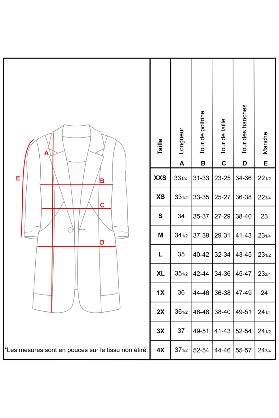 Veston long style redingote