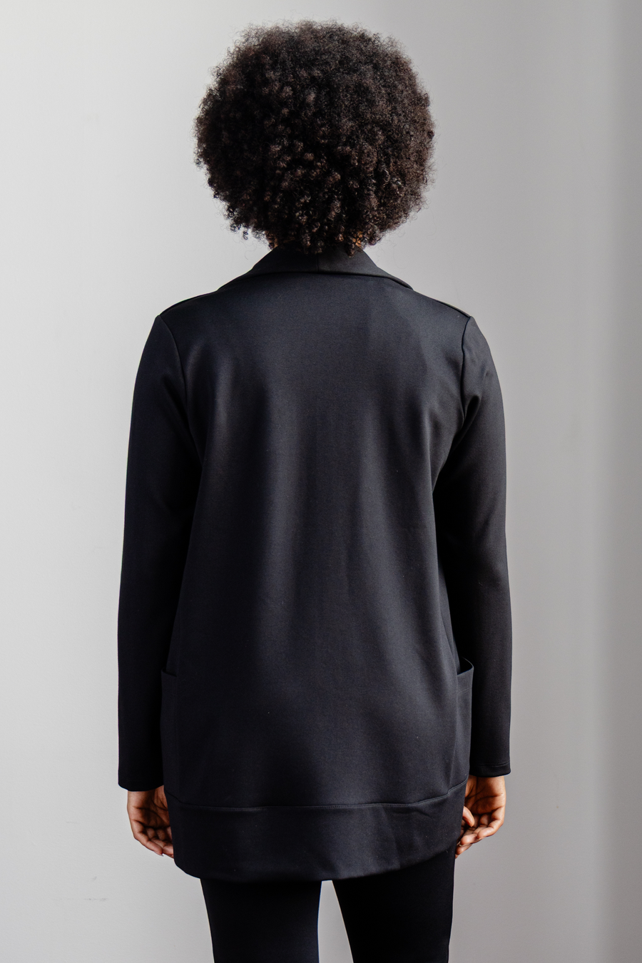 Veston souple avec poches- noir