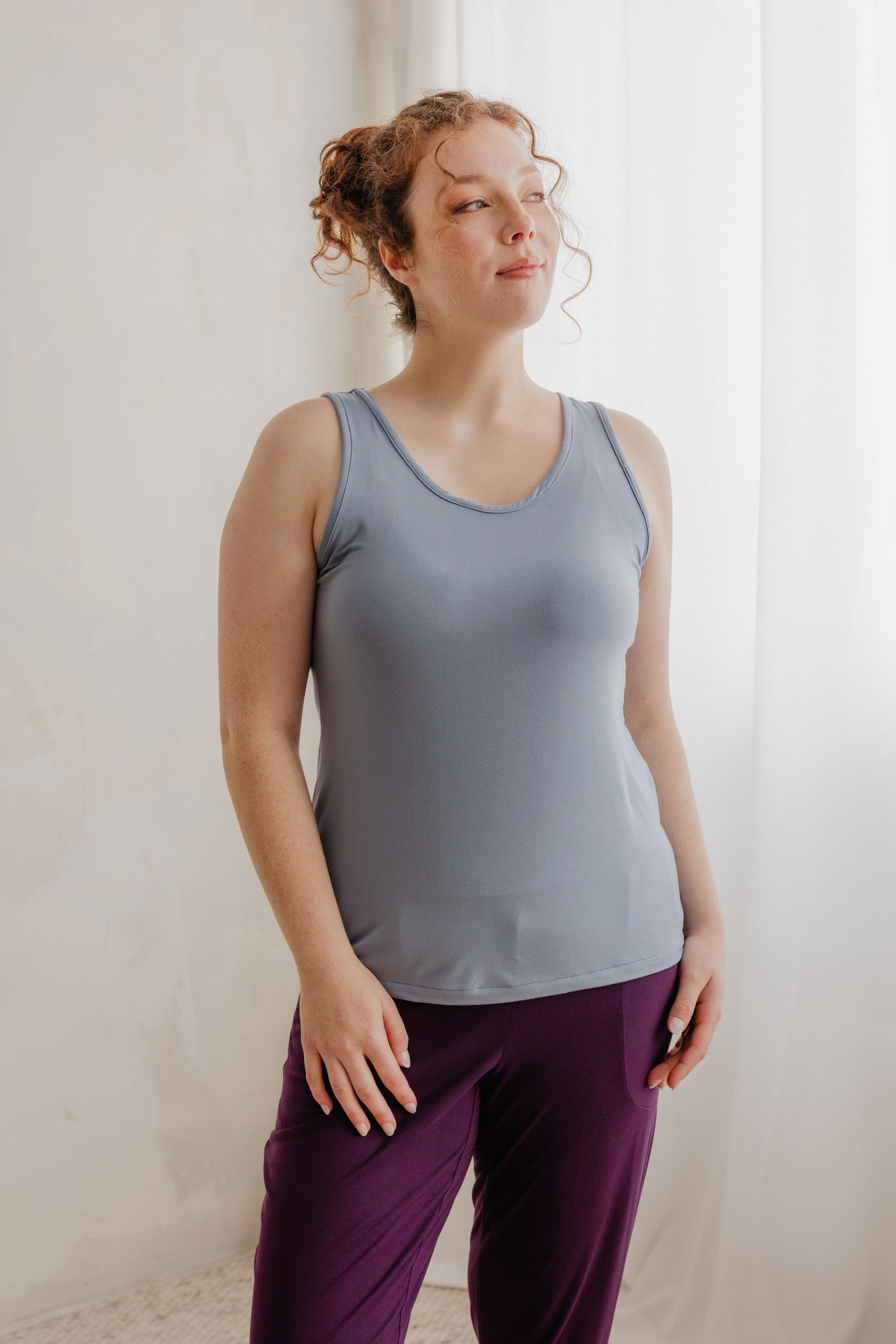 Camisole vacances - céleste