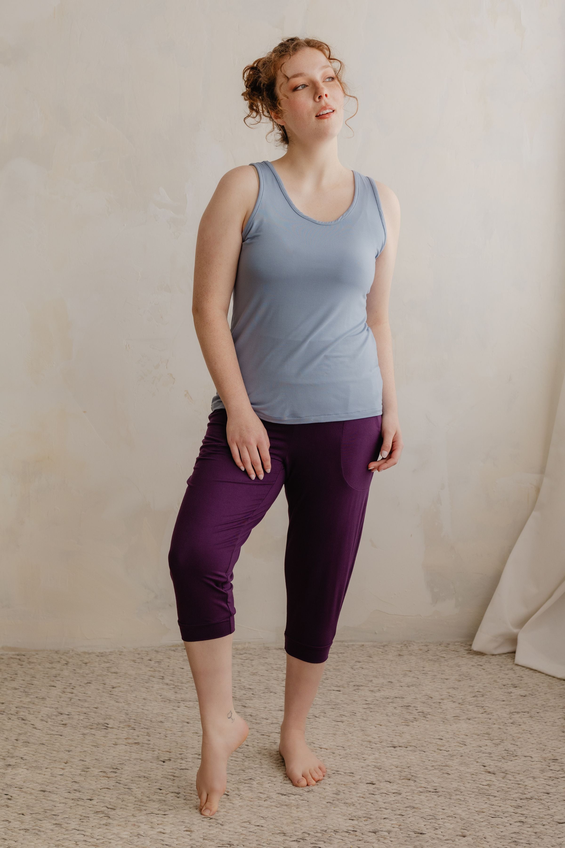 Camisole vacances - céleste