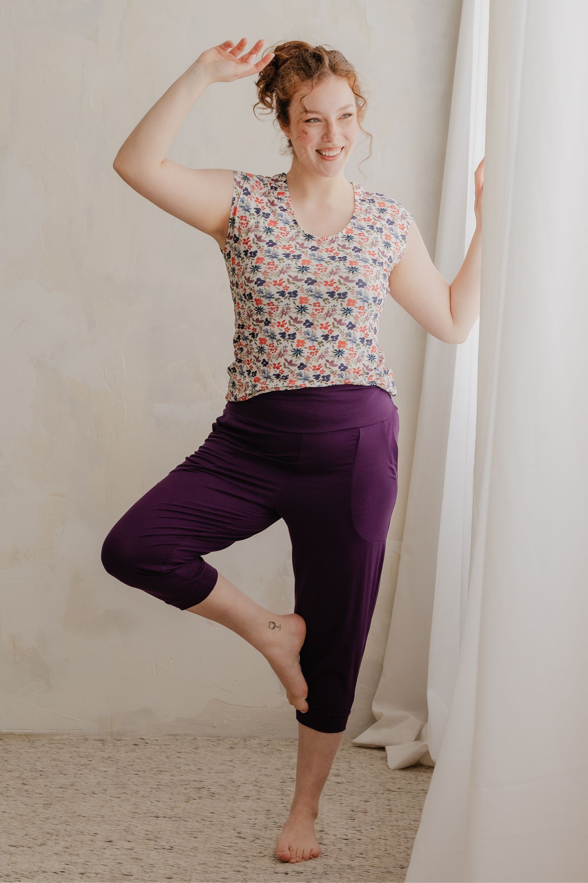 Haut sans manches - floraison