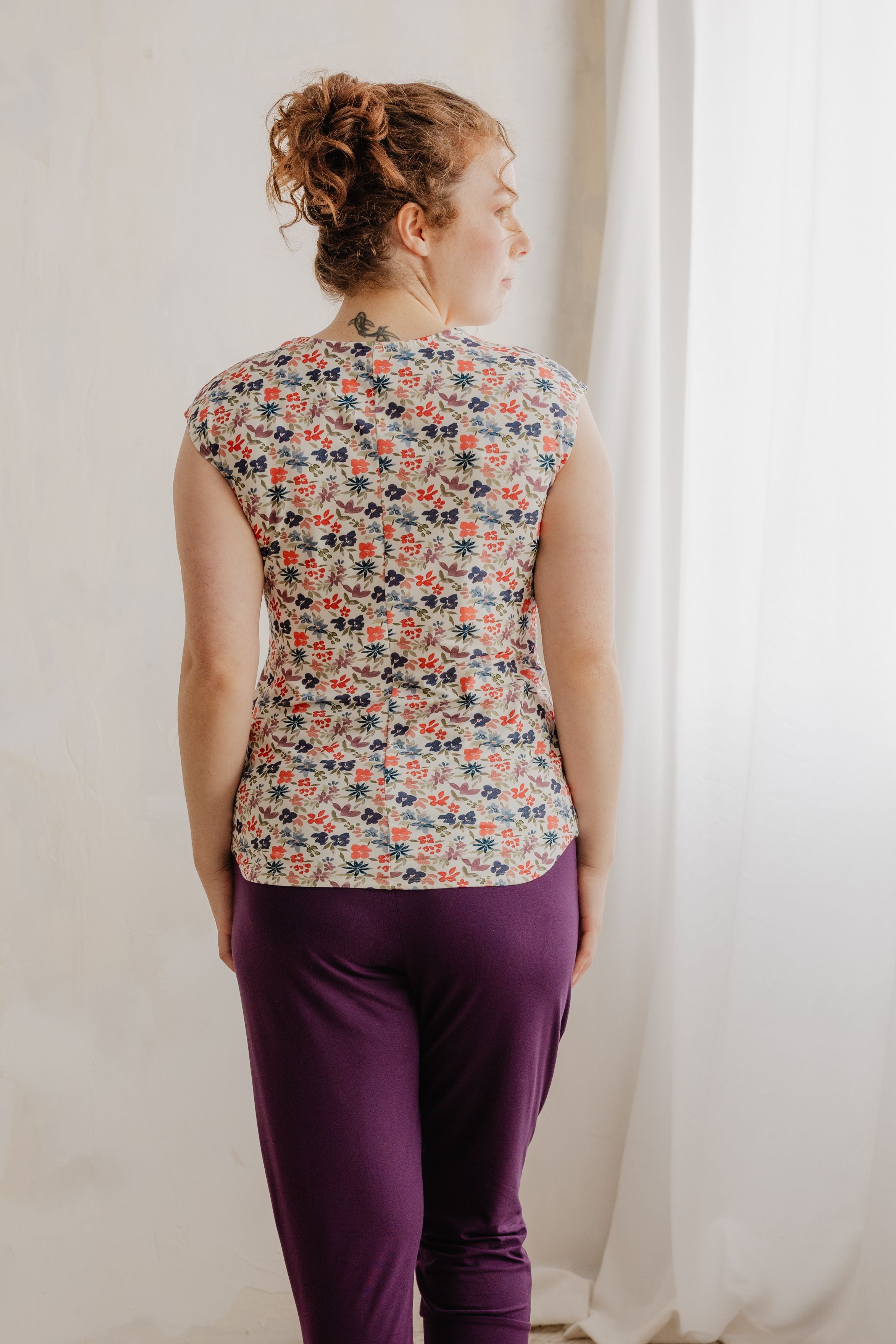 Haut sans manches - floraison