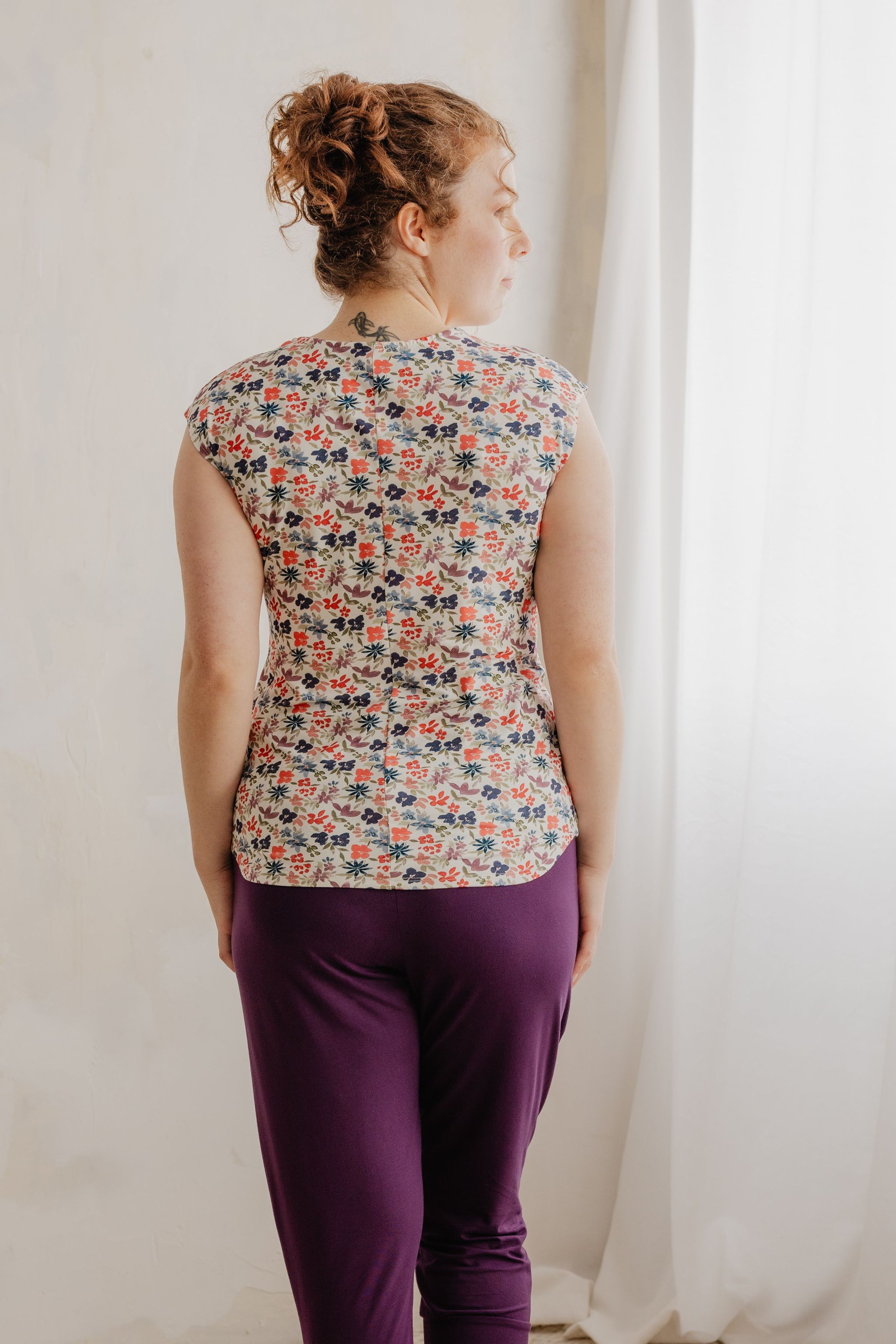 Haut sans manches - floraison