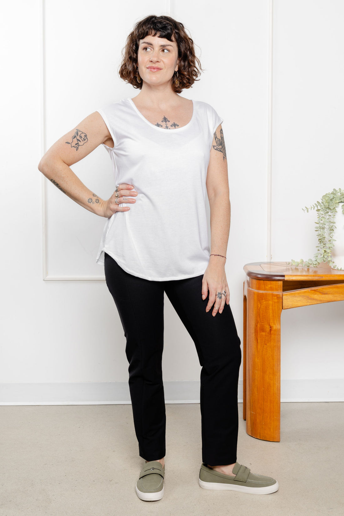 Haut sans manches - blanc doux