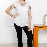 Haut sans manches - blanc doux