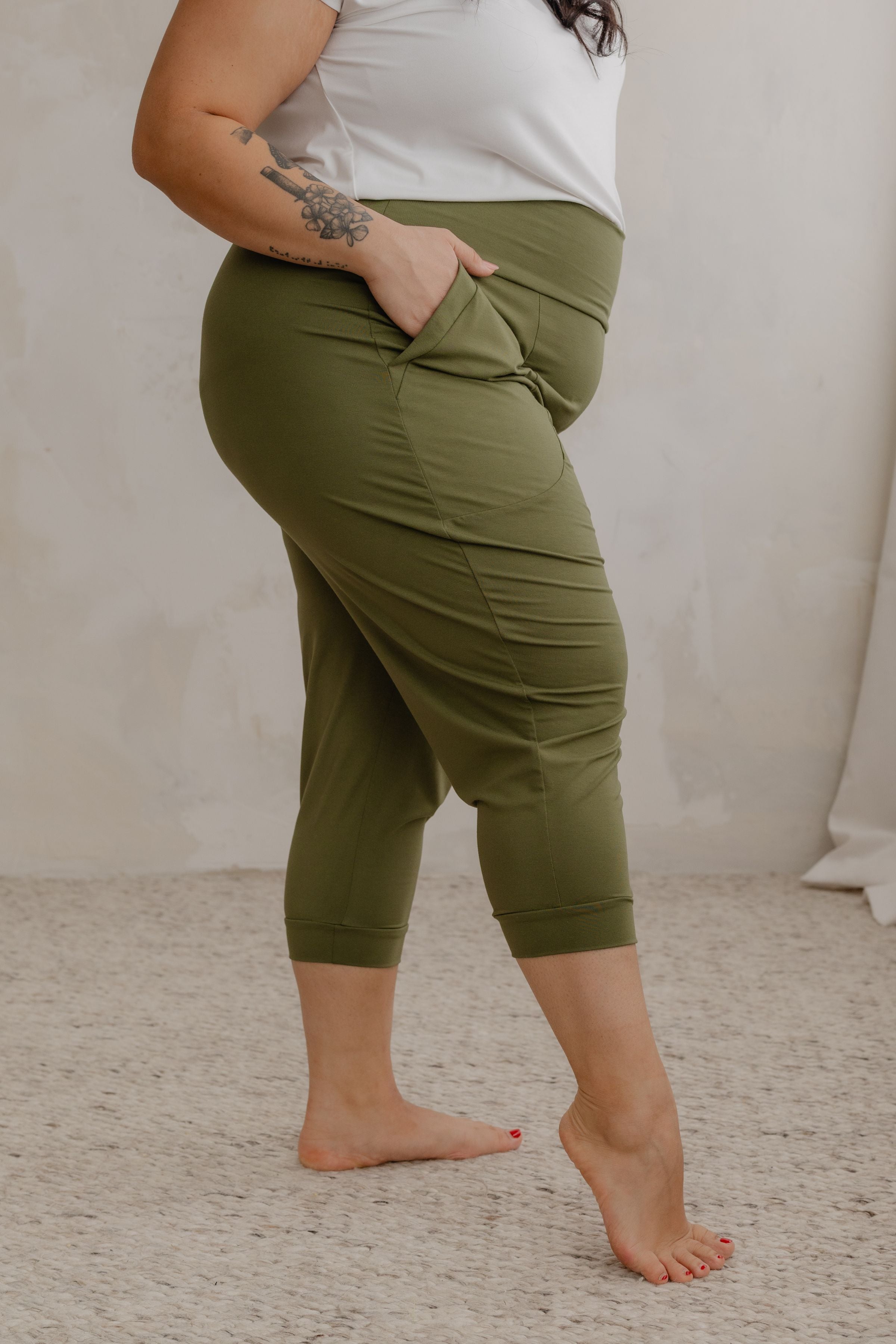 Jogger capri - cactus