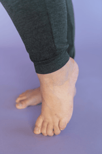 Jogger confort pantalon de détente gris pour femmes doux et moelleux fait au Québec, Canada