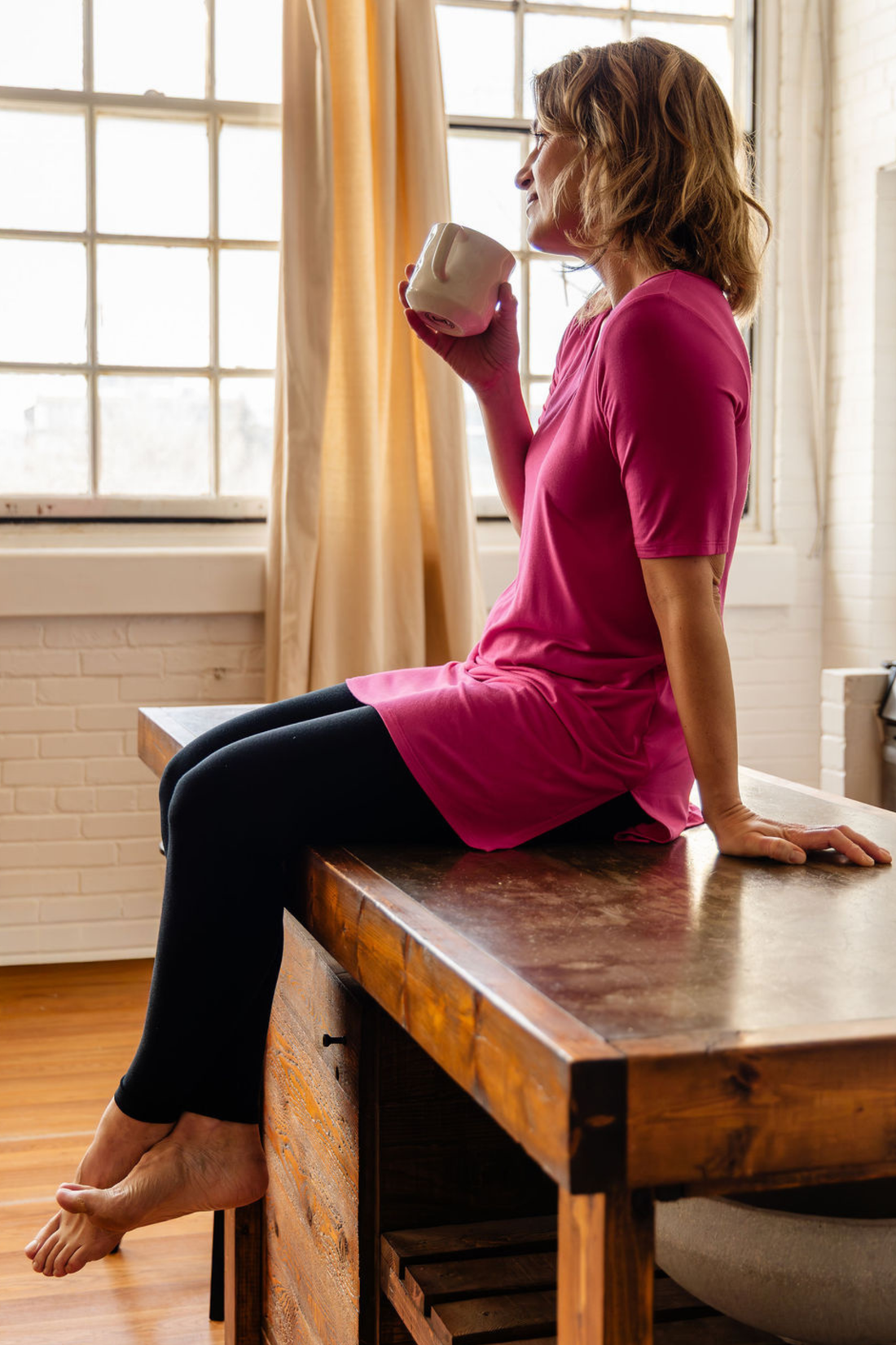 Legging naturel - noir