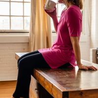 Legging naturel - noir