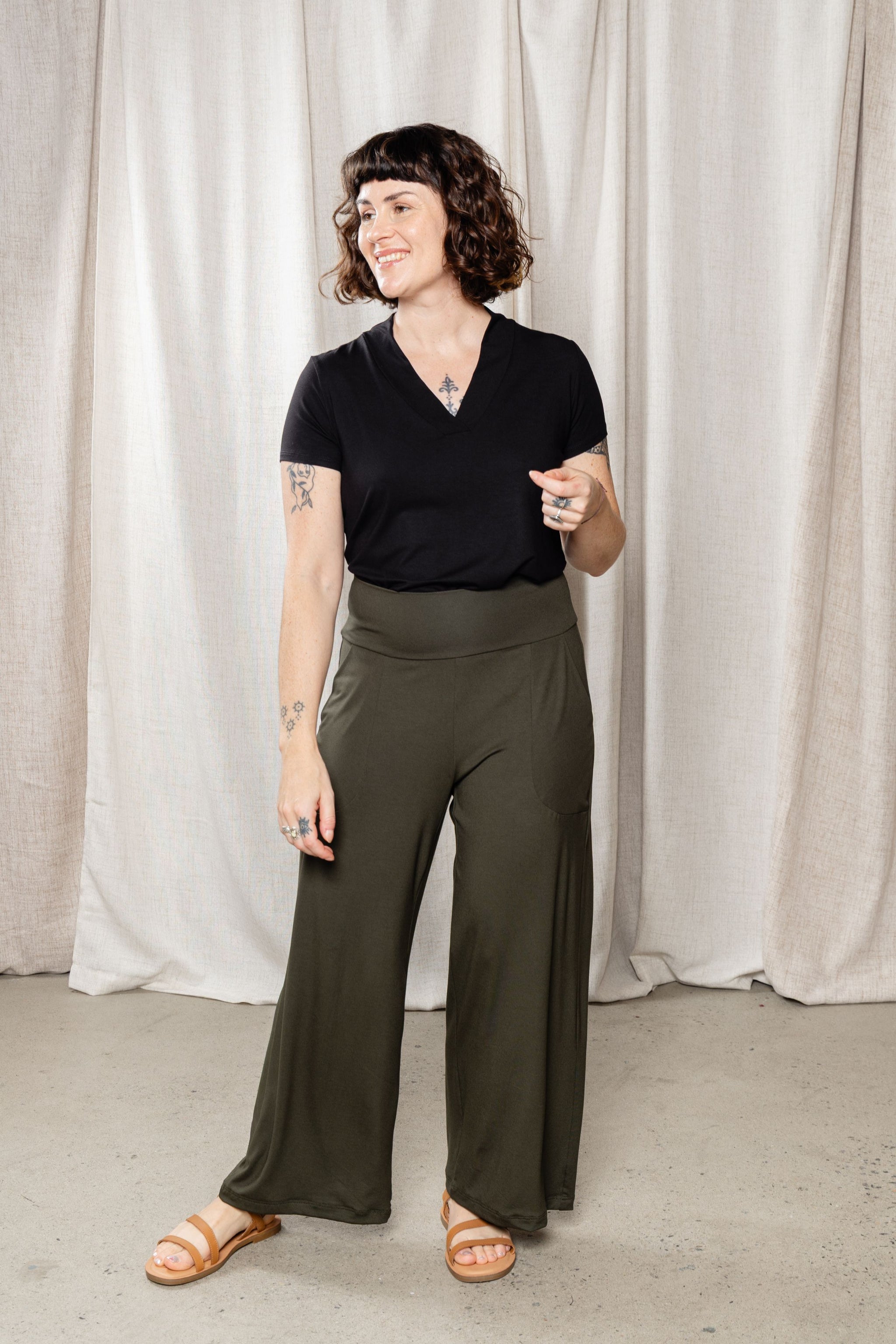 Pantalon gaucho - romarin