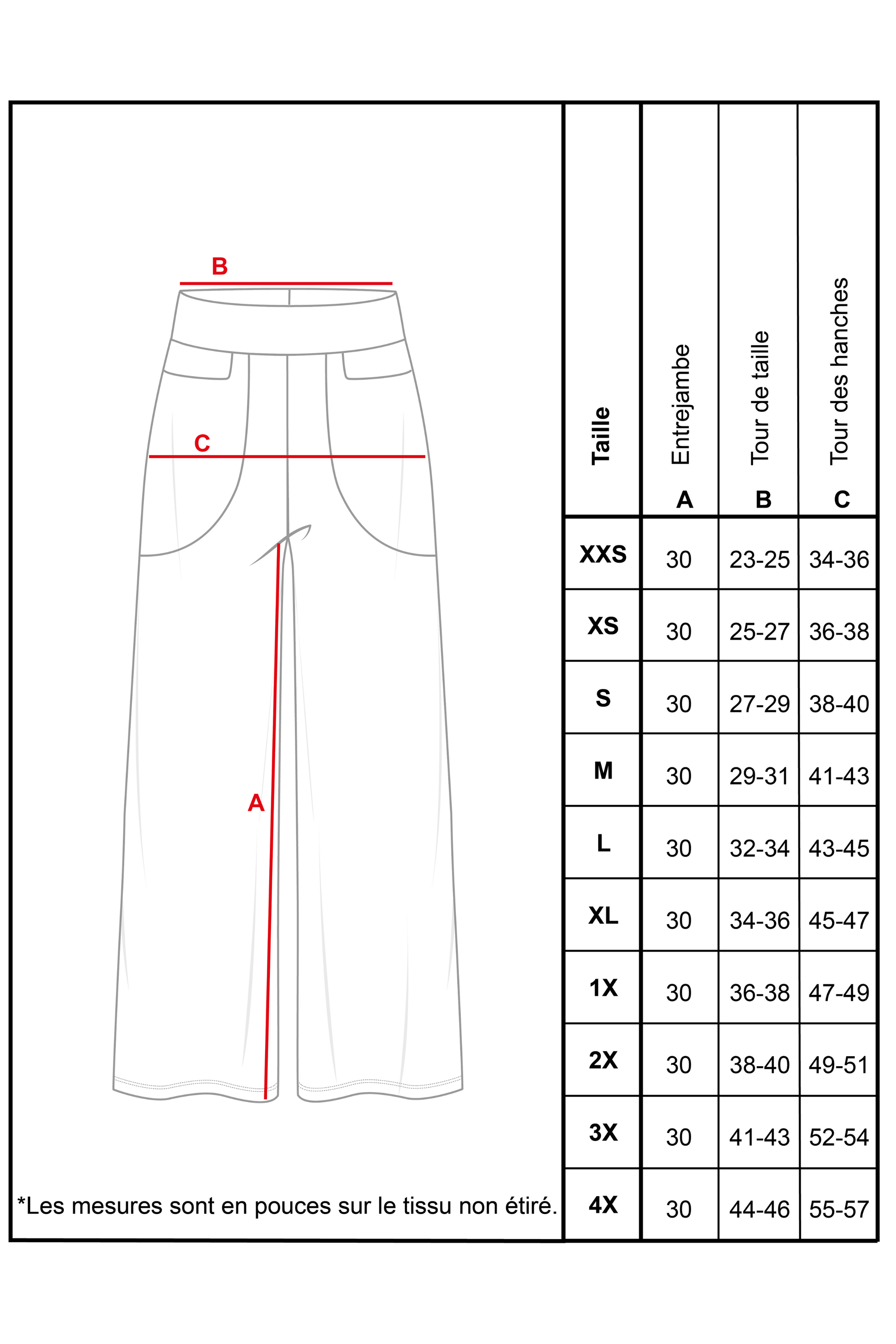 Pantalon habillé avec poches jambe semi-évasée - noir