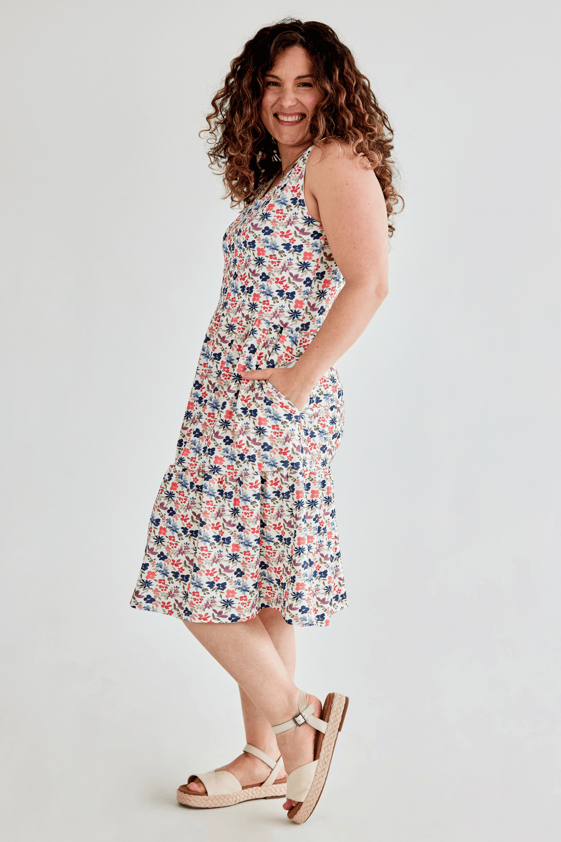 Robe à fronces - floraison