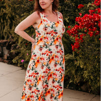 Robe longue dos ouvert - vivacité